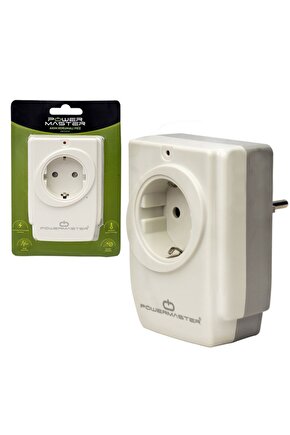 POWERMASTER PM-18721 16 AMPER - 3680 WATT TEKLİ ÇOCUK KORUMALI AKIM KORUMALI PRİZ