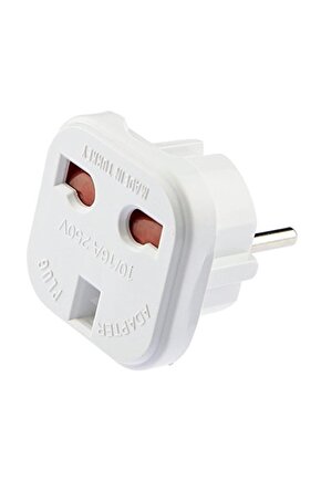 521051 Fiş Ingiliz Adaptör, Beyaz
