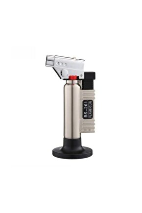 Bs-261 Doldurulabilir Siboplu Bütan Gaz Torch Pürmüz Mavi Alev Çakmak