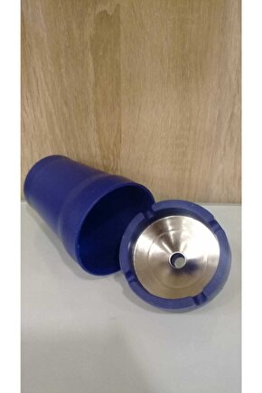 Koku Hapseden Yanmaz Plastik Iç Kısmı Metal Mavi Küllük