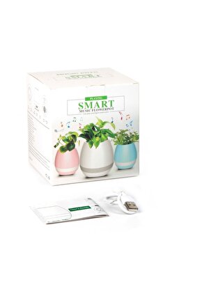 Müzik Çalan Akıllı Masa Üstü Saksı