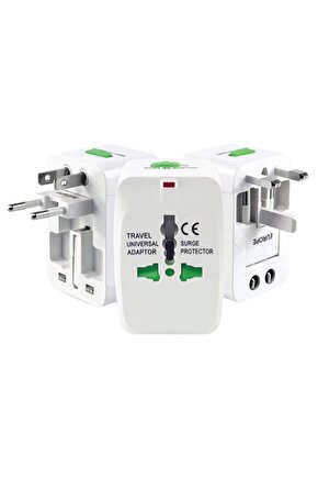 Pm-2886 Unıversal Çoklu Priz Çevirici Seyahat Adaptör (125v-250v-6a-13a)