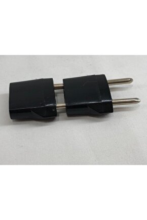Amerika Dan Gelen Elektronik Cihazların Fiş Ucunu Türk Prizine Çevirici 2 Adet Siyah Plastik Adaptör