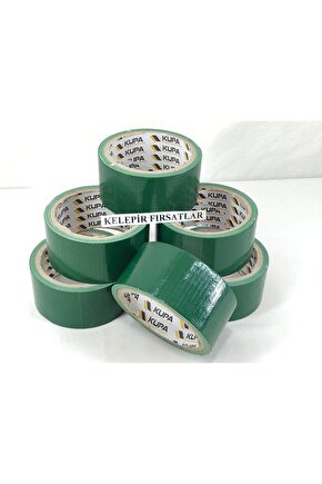 7 Tane Türk Malı 10 Metre Yeşil Renkli Tamir Bandı 48mm Genişlik Dayanıklı Su Geçirmez Bant