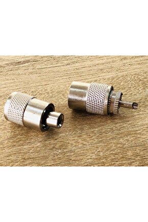 2 Adet Sırtel Super Santiago 1200 Halk Bandı Mobil Anten Için Pl-259 Uhf Metal Konnektör Rg-58