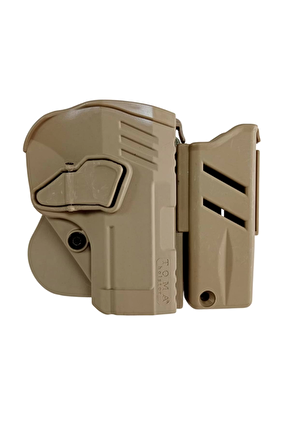 Sag El Kum Beji Renkli Toma Holster Sarsilmaz Sar 9 Polimer Taktik Silah Kilifi Ve Sarjorluk