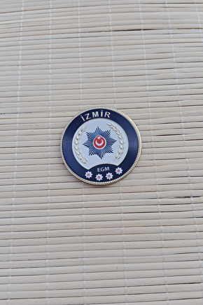 İzmir Egm Polis Kol Armasi 3d Silikon Kabartma Tisort Mont Arma
