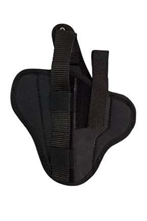 Sol El Siyah Renkli Cift Emniyetli Tam Kelebek Airsoft Palaskaya Kemere Gecirmeli İmpertex Silah Kilifi