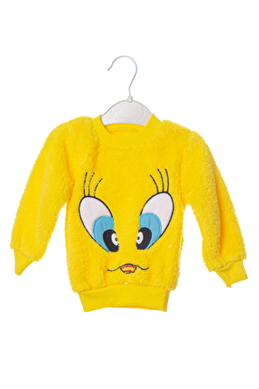Tweety Sylvester Detayli Civciv Sarisi Renkli Kaliteli Uzun Kollu Alt Ust Takim