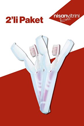 Titiz Diş Fırçası Kutusu Şeffaf Renk 2 Adet