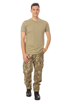 Kara Kuvvetleri Kamuflaj Renkli 8 Cepli Bamsi Model Kargo Cepli Airsoft Outdoor Taktik Pantolon Kisa Kollu Subay Astsuba