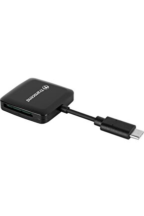 TS-RDC3 SDmicroSD, USB 3.2 Gen 1, Siyah, Type C Kart Okuyucu
