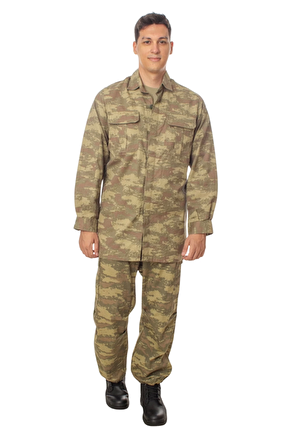 Kara Kuvvetleri Kamuflaj Renkli Uzun Kollu Airsoft Taktik Gomlek 5 Cepli Airsoft Taktik Avci Pusu Pantolon Takim