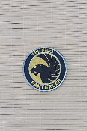 111. Filo Panterler Yazili Logolu Nakis İslemeli Arma Patch Pec