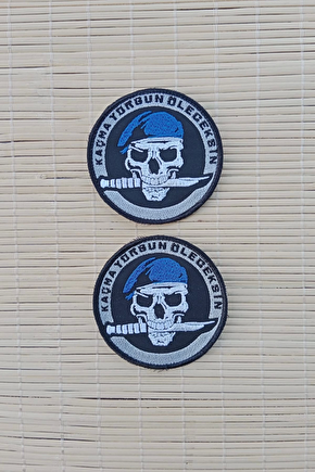Kacma Yorgun Oleceksin Nakis İslemeli Arma Pec Patch