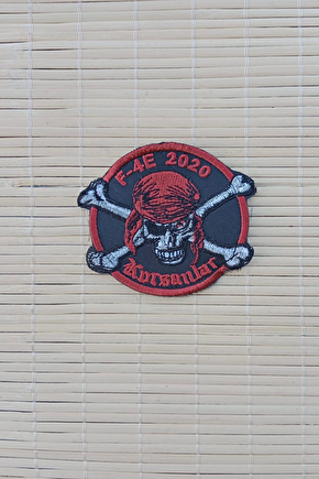 F 4e 2020 Korsanlar Yazili Korsan Logolu Nakis İslemeli Arma Patch Pec