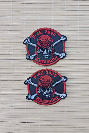 F 4e 2020 Korsanlar Yazili Korsan Logolu Nakis İslemeli Arma Pec Patch