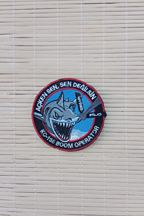 Acken Sen Sen Degilsin K C 135 Boom Operator Yazili Nakis İslemeli Arma Patch Pec