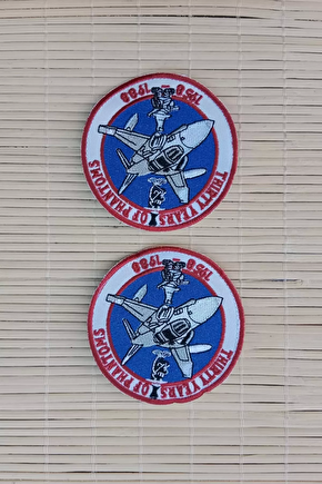 Thirty Years Of Phantoms 1958 1988 Yazili Nakis İslemeli Ucak Logolu Arma Pec Patch