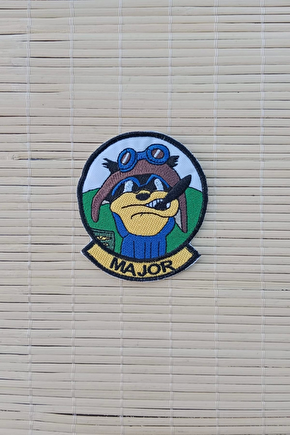 Major Yazili Siluetli Nakis İslemeli Arma Patch Pec