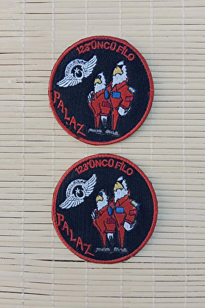 123.cu Filo Palaz Siyah Zemin Nakis İslemeli Arma Pec Patch