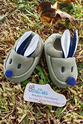 Yesil Renkli İci Pamuklu Bilek Kismi Lastikli Organik Ortopedik Cocuk Bebek İlkadim Patik Kanvas Sneaker Casual Ayakkabi