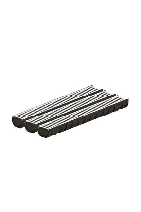 Garage Pack Galvaniz Izgaralı Dranaj Garaj Kanal Paketi 3 Mt