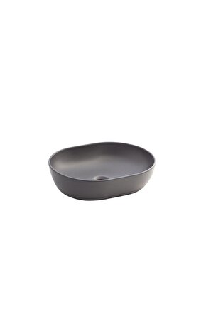 Alto Mat Antrasit 50 Cm Tezgah Üstü Lavabo