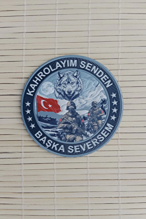 Kahrolayim Senden Baskasi Seversem 3d Tpu Termoplastik Silikon Kabartma Nakis İslemeli Arma Pec Patch