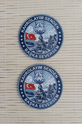 Kahrolayim Senden Baskasi Seversem 3d Tpu Termoplastik Silikon Kabartma Nakis İslemeli Arma Patch Pec