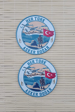 Her Turk Asker Dogar 3d Tpu Termoplastik Silikon Kabartma İslemeli Arma Patch Pec