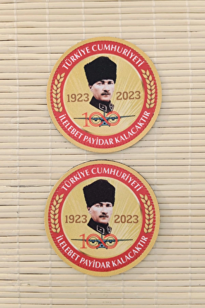 Turkiye Cumhuriyeti 1923 2023 100. Yil İlelebet Payidar Kalacaktir 3d Fermateks Kabartma Patch Arma