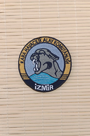 Kara Havacilik Alay Komutanligi İzmir Yazili Nakis İslemeli Arma Pec Patch