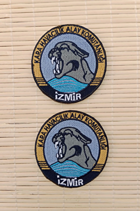 Kara Havacilik Alay Komutanligi İzmir Yazili Nakis İslemeli Arma Pec Patch