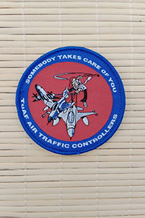 Somebody Takes Care Of You Tuaf Air Traffic Controllers Yazili Nakis İslemeli Arma Pec Patch