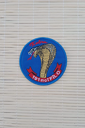 Kobra 191 Nci Filo Yazili Nakis İslemeli Arma Pec Patch