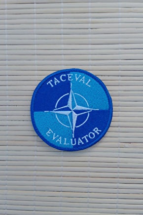 Taceval Evaluator Yazili Nakis İslemeli Arma Pec Patch