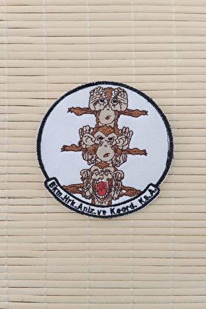 Bkm.mrk.anlz.koord.ks.a Yazili Nakis İslemeli Arma Pec Patch