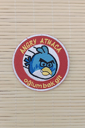 Angry Atmaca Oglum Bak Git Yazili Nakis İslemeli Arma Pec Patch