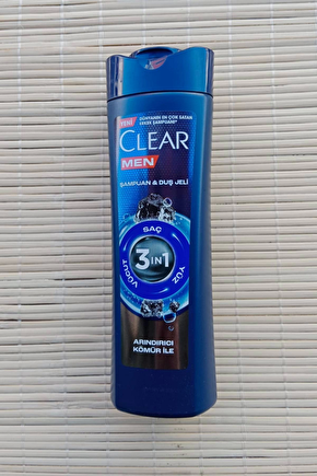 Clear Sampuan Ve Dus Jeli Arindirici Komur 350 Ml Sac Vucut Yuz Sampuani
