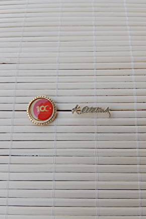 2 Adet 100.yıl Ve K.ataturk İmzali Sarrafiyeli Taki Ceket Yaka İgnesi Yaka Rozeti