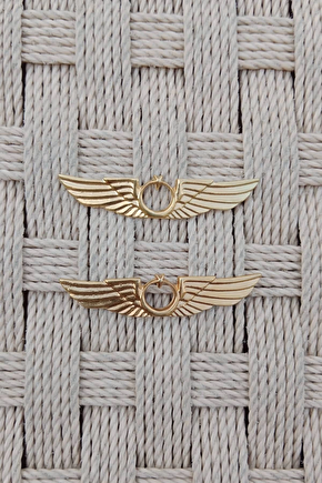 2 Adet Hava Kuvvetleri Sari Renkli Hava Pilot Metal Gogus Brovesi