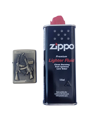 Ozel Tasarim Sari Renkli Stg 44 Assault Rifle Bar Tüfek Kabartmali Medal Of Honor Airborne Yazili Premium Zippo Cakmak
