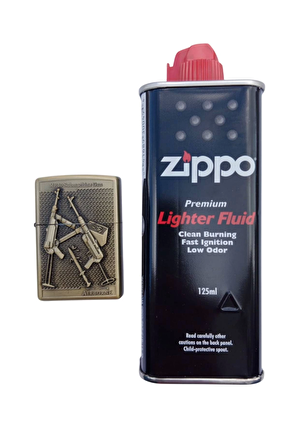 Ozel Tasarim Sari Renkli Mp40a Submacine Gun Tüfek Kabartmali Medal Of Honor Airborne Yazili Premium Zippo Cakmak