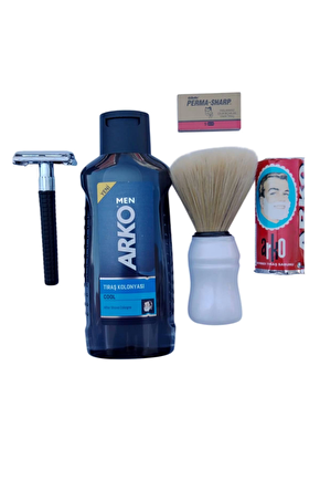 Arko Men Cool Tras Kolonyasi Orak Plastik Sapli Tras Makinasi Perma Sharp Jilet Arko Berber Tras Sabunu Sakal Fircasi Tr
