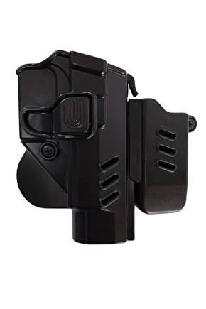 Sag El Siyah Renkli Beretta F 92 Black Grips Polimer P 8 L Silah Kilifi Ve Tekli Sarjor Kilifi