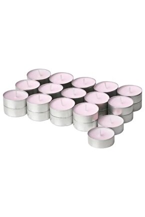 SUMUHOME LUGNARE YASEMİN KOKULU TEALIGHT MUM PEMBE 3,5 SAAT 30 ADET