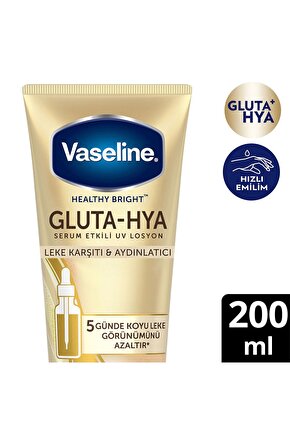 Gluta Hya Serum Etkili Uv Vücut Losyonu Leke Karşıtı Ve Aydınlatıcı 200 ml
