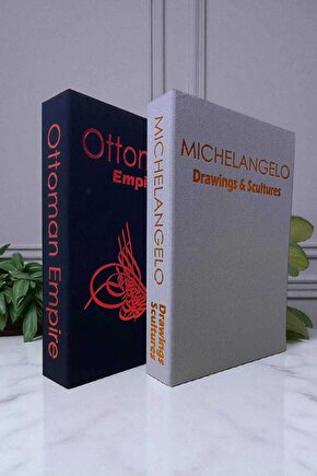 2’li Kumaş Kaplı Kitap Görünümlü Dekoratif Kutu | Hediye & Takı Kutusu