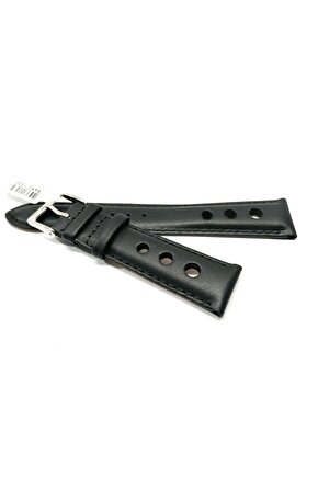 Tissota Uyumlu Hakiki deri 20 mm Siyah  Saat Kordonu